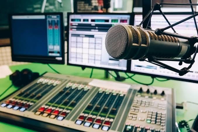 A radio studio